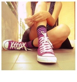 I Am A Total Slut For Girls In Knee Highs In Converse!