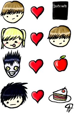 theadventuresofadriana:  For all you Deathnote fans :D (I might make a second one with Mello, Near etc. but im not sure yet…)
