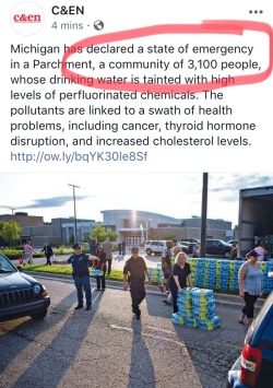 shyylovetaja:  uhohunicorn:   shyylovetaja:   nanofishology:  This makes me MAD  A tiny town with a smaller population than some high schools has contaminated water, so Michigan declares a state of emergency, supplies residents with bottled water, and