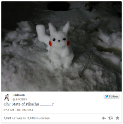 iootonashis:  This is definitely my two favorite tweets about the snowstorm in japan 