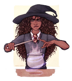 naimly:  Coloured a scribbly sketch of Hermione I did a while back for funsies. :D 