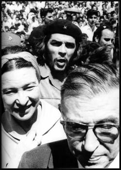 hoja-latas:  El selfie de Sartre, Simone de Beauvoir y el Che Guevara. 
