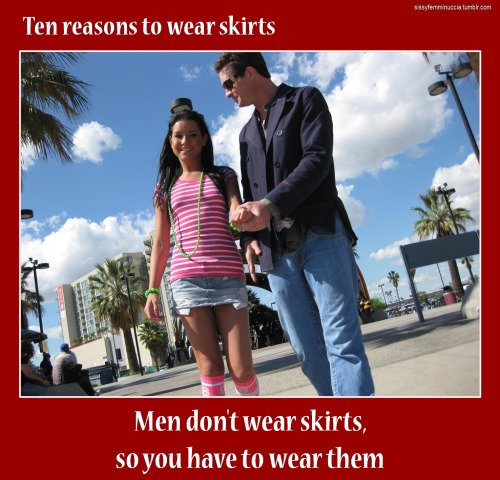joesjives24:  aotp5250:  sissyfemminuccia:  Remember: good girls wear skirts!  Yesss  Yes 