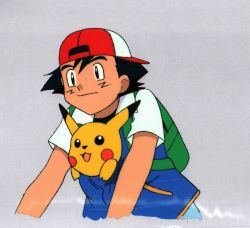 pokescans:  Animation cel and the frame it matches.