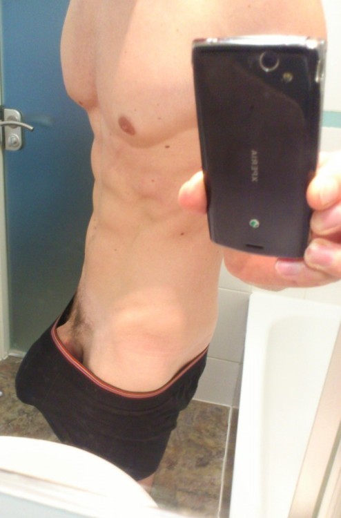 guyswithcellphones:  corbeauxtube:  Love the way his cock punches out his briefs.   ^Oh yess!!! -GWCP