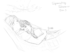 miraeth: Day 3 - Relaxing on a hammock  I actually kinda like how this sketch turned out… :&gt; much better than the previous one Days: [1] [2] [3] 