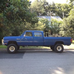 cummins-trucks:  freeridefab:  Spotted a tough 12valve #cummins this morning, started out as a 2wd gas truck. @icweld #austin #texas #americanmade  Sweet jesus it’s beautiful.  Beast!