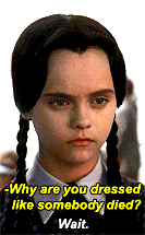 kid:  Wednesday Addams from The Addam’s