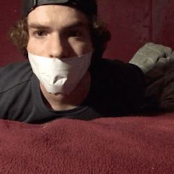 gaytapelover:  Duct Tape Gagged Duct Tape Mouth Maxime belanger