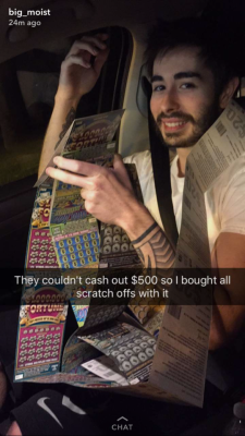 lostdiamonds: the-coffin-princess: cr1tikal won 躔 on a scratch off lottery ticket then used the money to buy more lottery tickets Reblog the luck cr1tikal and luck and prosperity will come your way! 