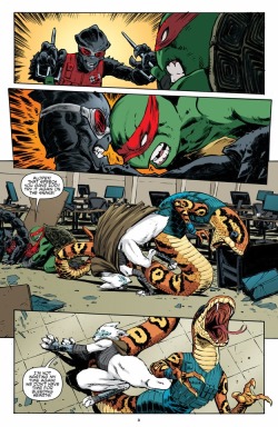 thefingerfuckingfemalefury:  tharook: halcyonstarfish:  Teenage Mutant Ninja Turtles Universe #20   &lt;3 Cherish this smol good snek &lt;3 