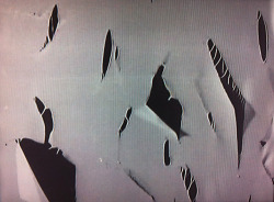 Voltra:  Gustav Metzger: Auto-Destructive Art. Nylon Sheet Being Dissolved By Acid,
