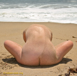A Nude Beach Yoga Pose From Our First Event A Few Years Ago.  This Is &Amp;Ldquo;Hole