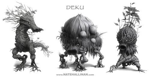 creaturesfromdreams:  Deku Designs by Nate Hallinan Legend of Zelda: Twilight Princess —-x—-  More: | Games | Random |CfD Amazon.com Store|