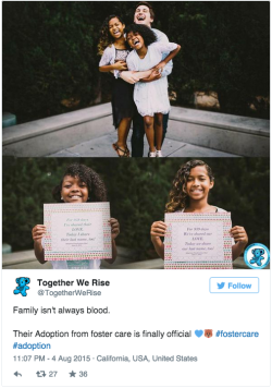 upworthy:  These adoption day photos bust myths about adopting from the foster system. Over 100,000 children in the U.S. foster care system are waiting for a permanent home. And some never stop waiting. Many turn 18 before they can find a family, so