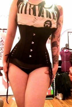 Tightlaced-Pinup:  Seasoning My New 20&Amp;Quot; Orchardcorset Cs426 (With Hipties)