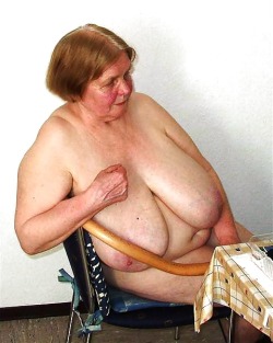 Fat granny with enormous tits!Find your sexy senior lover here!