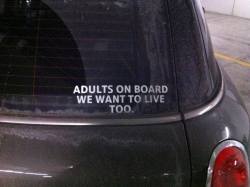 kaleadioscope:  moon-cosmic-power:  YESSSSSS, those baby on board stickers always annoy me so badly. You should be cautious of everything and everyone when you are driving to prevent bad things from happening to yourself, to those in the car with you,