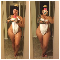 elkestallion:  Good morning…#thickthursday #thick #curves #Elke #iloveelke #bombshell to #follow my #snapchat visit www.clubElke.com for daily snaps, texts, personal snaps, etc!!! #iloveelke #curves #ink #wifebeater #thick
