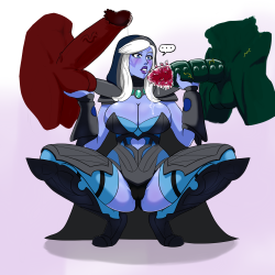 Commissioned pictureIf Drow thinks she’s hideous, those monsters must look really appealingCommission pricesPatreon