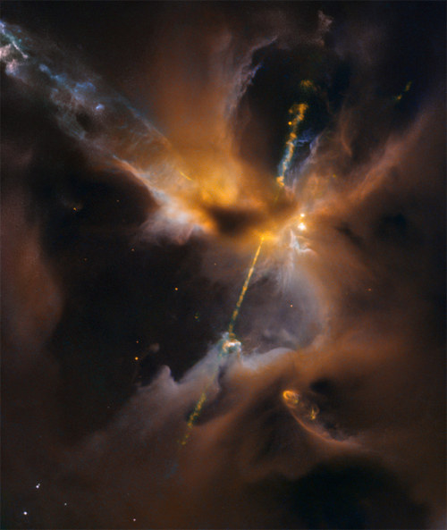 space-pics:  HH 24 Young Stellar Jet by Hubble Heritage