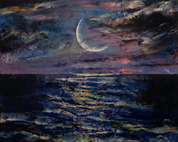 creese:  Moon - Oil painting by Michael Creese