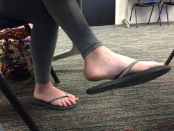 sexycandidfeet:  distracted during class today ;) No kidding 