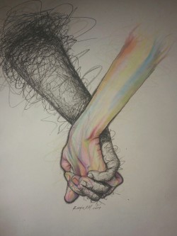 boys-and-suicide:  i-can-hardly-speak:  thesew0lves:  tranquilittea:  bath-bubbles:this is so amazing look at how the fingertips are changing  this is actually so meaningful  You bring light to my world.   Gosh I’m crying. This means more to me than