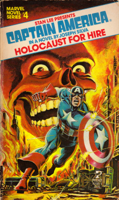 Marvel Novel Series No.4: Captain America in Holocaust For Hire, by Joseph Silva (Pocket Books, 1979). Cover art by Dave Cockrum.From Oxfam in Nottingham.