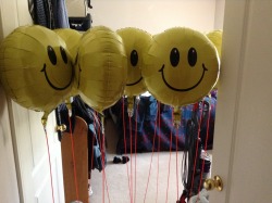 superwholockgiraffe:  superwholockgiraffe:  My mom and I gave my little brother one of these balloons a couple months ago, and a few days later he said it creeped him out because sometimes it would rub against his wall or the shadow would make him think