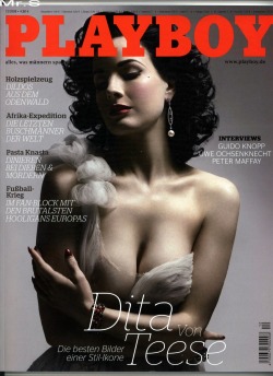 margadita:  2008 German Playboy Cover…. I really like this. Perhaps not in your collection yet ( though that would surprise me ).  Cheers ! MargaDita: It’s a gorgeous photo of her, is it not? :) When you say collection do you mean on Tumblr or real