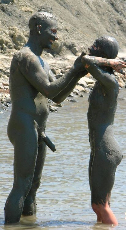 Porn photo mixedgendernudity:  Nudist couple plays with