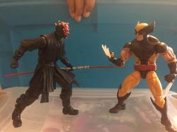 It&rsquo;s Vs match up. This week It&rsquo;s Darth Maul vs Wolervine!!!! Both are transported to an empty planet with a spell casted on them where they think the other is their arch rival respectively.  Rules are 1. fighting for the win  2. Using abilitie