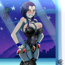 fandoms-females:  Comic Book Vixens #1 - Star Spying ( raven_s_corset_by_dalley_le_alpha )   &lt; |D’‘‘‘