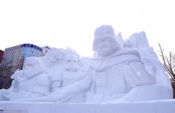 Japanese Army Builds Gigantic Star Wars Snow Sculpture Alice Yoo, mymodernmet.com May the force be with you! The 66th annual Sapporo Snow Festival kicked off today and the most impressive snow sculpture of all features Darth Vader, his three stormtroopers