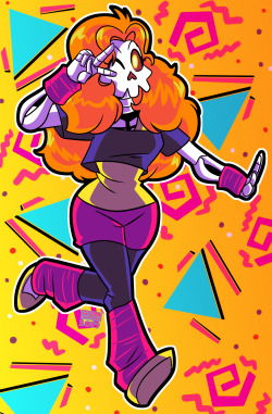 Fan Art I Made Of My Friend’s Recent Skeleton Character, Shellyshelly! You Can