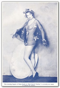 Paula Sands in Paris Nights magazine, unknown date, most likely 1930 via 