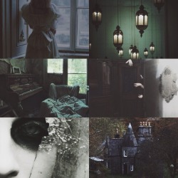 saferincages:    Countdown To Halloween [6/10] ↳ Haunted Houses - “Nature is a haunted house–but Art–is a house that tries to be haunted.” - Emily Dickinson  