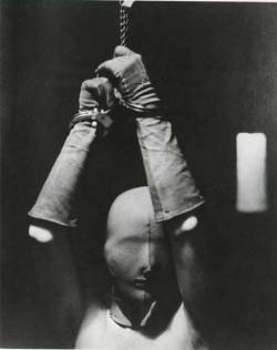 nonaagxeternity:    Man Ray, 1928 Man Ray, Woman in Mask and handcuffs, 1928
