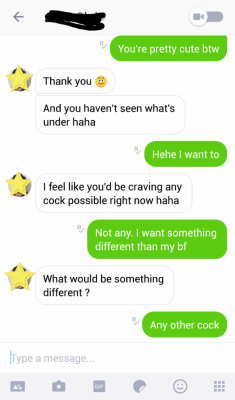 sluttyjewishgf:  She wants “any other cock”