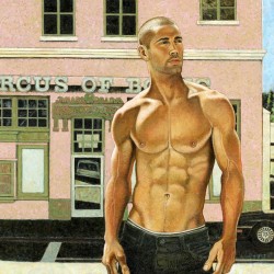 alcide-gay-painting-fan:    Kent Neffendorf   NEW KID IN TOWN  