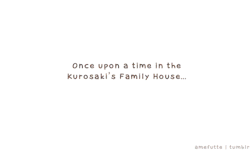 amefutte:  .:Rukia &amp; the Kurosaki Family:. Try listing the manga references if you can. :D You should recognise all of them, or else please go back and read the manga again. :P 