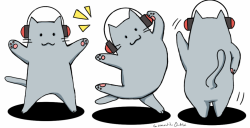gerbie:  Colored dancing cats! 