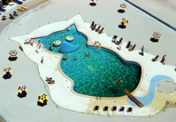vintagegal:  A swimming pool in the shape