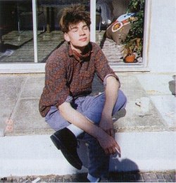 “1988, having a cigarette before leaving Bournemouth for Goldsmiths, about 2 hours before I met Graham” - Alex James  