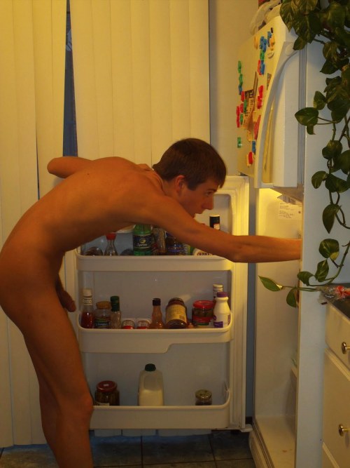 Porn photo corpas1:  Living naked – The fridge  When