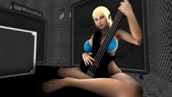helterskeltertheskeleton:  I am a bassist myself so i decided why not mix two of my favorite things..Smokin’ hot babes and Bass playing. more to come in time