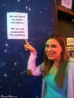 alexinspankingland:  I need to make one of these signs for my house, pointing out that I am not responsible for anything. (This was taken on a night out when Pandora was visiting me and we got sushi with The Camera Man from the Clare Fonda Sites) 