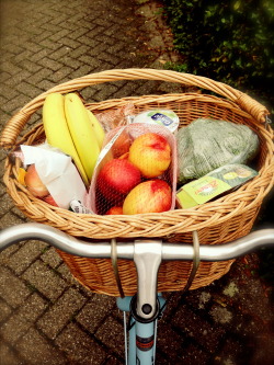 fithealthyveggie:  food i bought today: bananas,