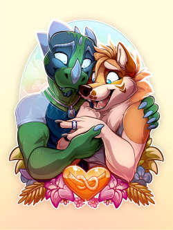 furrywolflover:  Tie the Knot! - by Kabier D’aww &lt;3